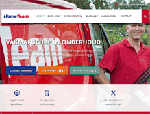 Tablet Screenshot of hometeam.nl